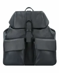 Furla Flow City Rucksack Leder 30 cm nero Schwarz