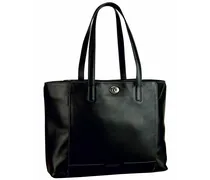 Nizza Shopper Tasche Leder 40 cm schwarz