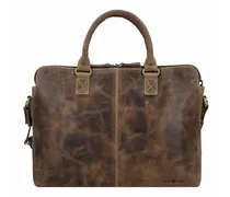 Vintage Shopper Tasche Leder 40 cm brown