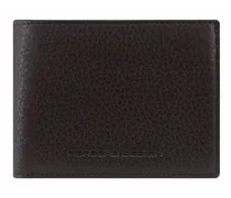 Business Geldbörse RFID Leder 11 cm dark brown