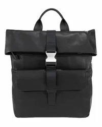 JOOP! Loreto Rico Rucksack Leder 39 cm Laptopfach black Schwarz