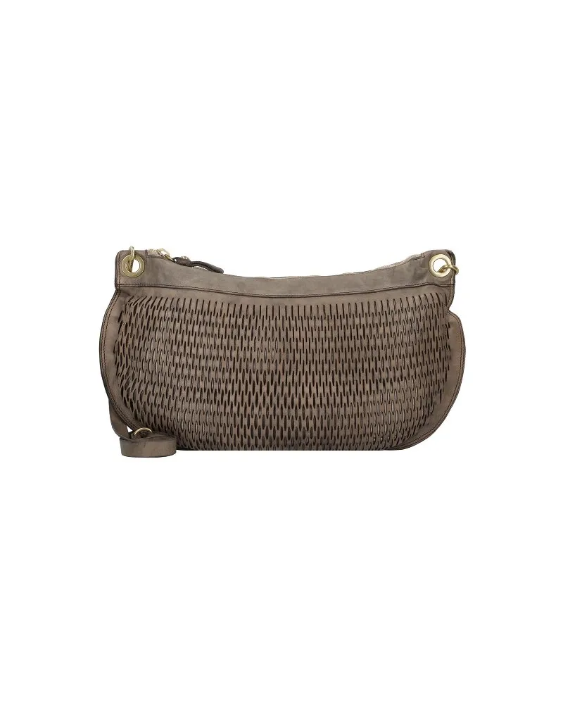 Campomaggi Mangrovia Umhängetasche Leder 41 cm ghiaccio Grau