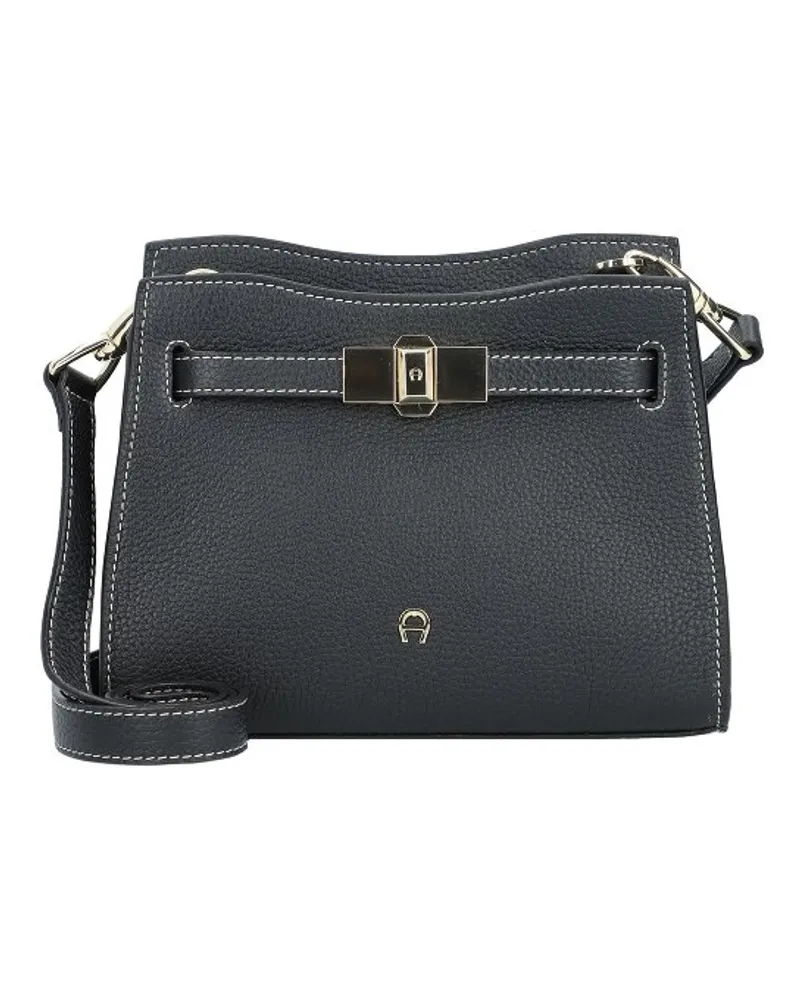Aigner Farah Umhängetasche S Leder 22 cm black Schwarz