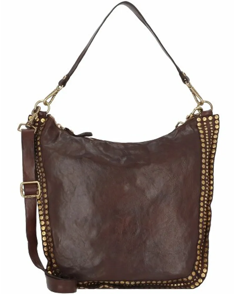 Campomaggi Schultertasche Leder 40 cm moro Braun