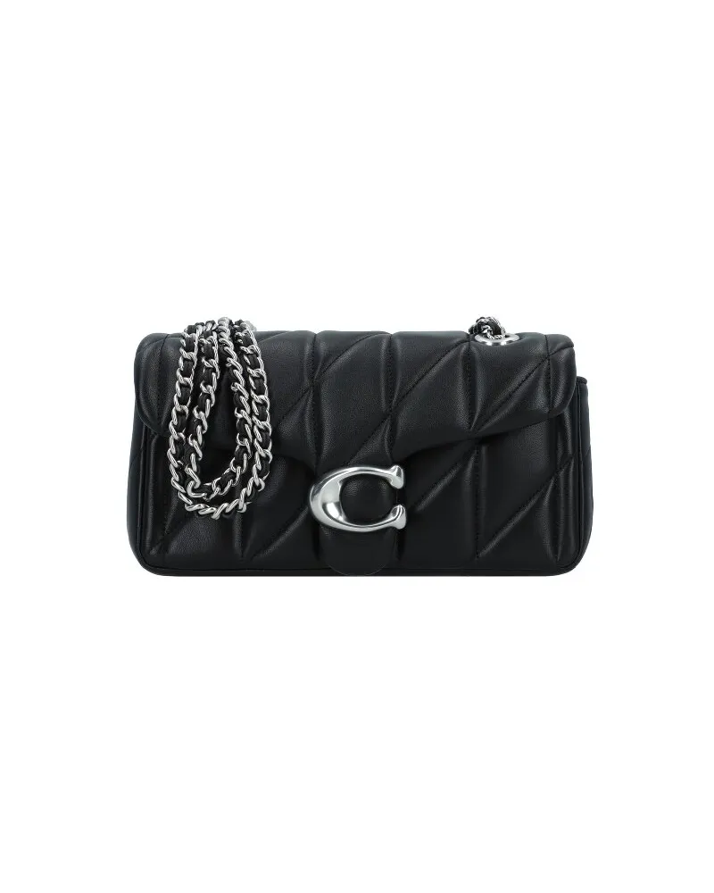 Coach Tabby Schultertasche Leder 20 cm black Schwarz