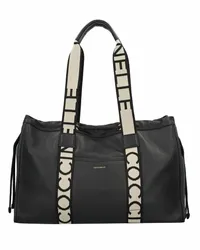 Coccinelle 2day Schultertasche Leder noir Schwarz