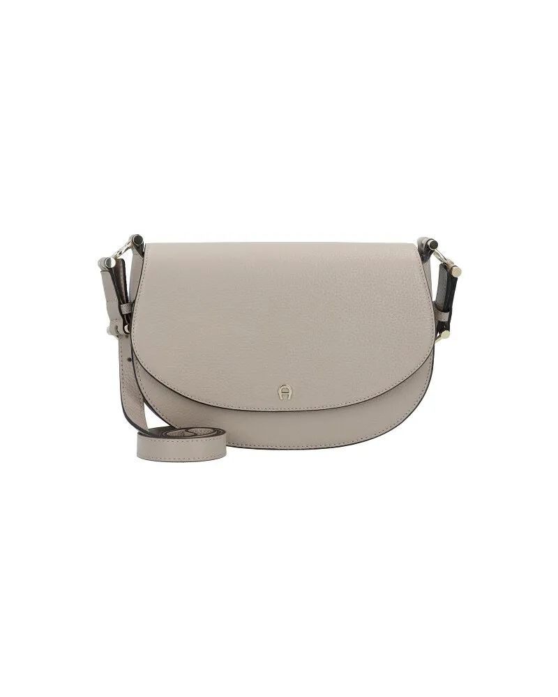 Aigner Delia Schultertasche Leder alpaca Beige