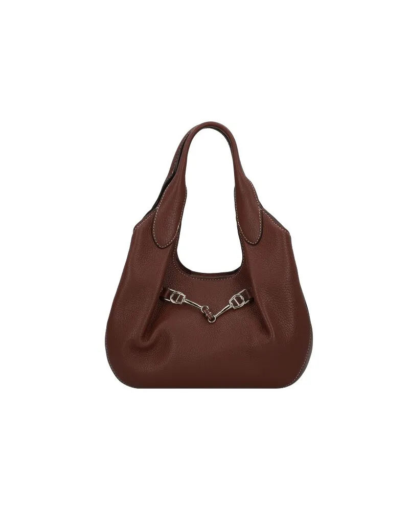 Aigner Joan Handtasche Leder dark cognac Braun