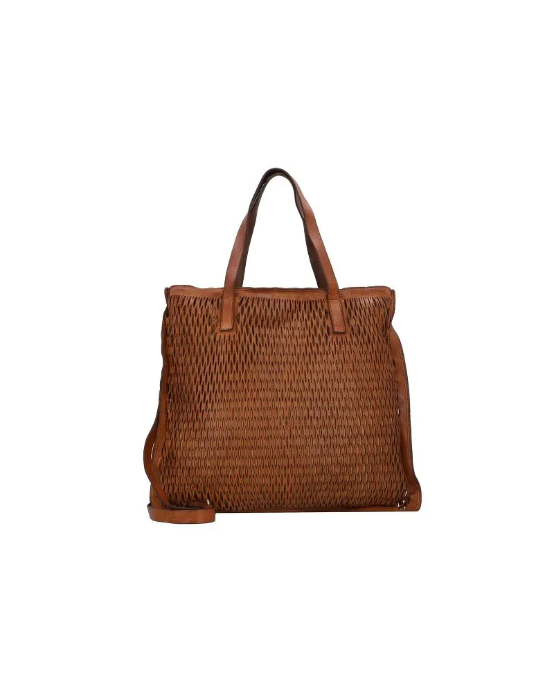 Campomaggi Mangrovia Schultertasche Leder 42 cm cognac Braun
