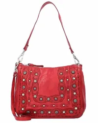 Campomaggi Pochette Schultertasche Leder 28 cm rosso Rot