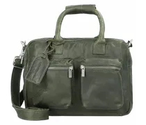Little Bag Handtasche Leder 31 cm dark green