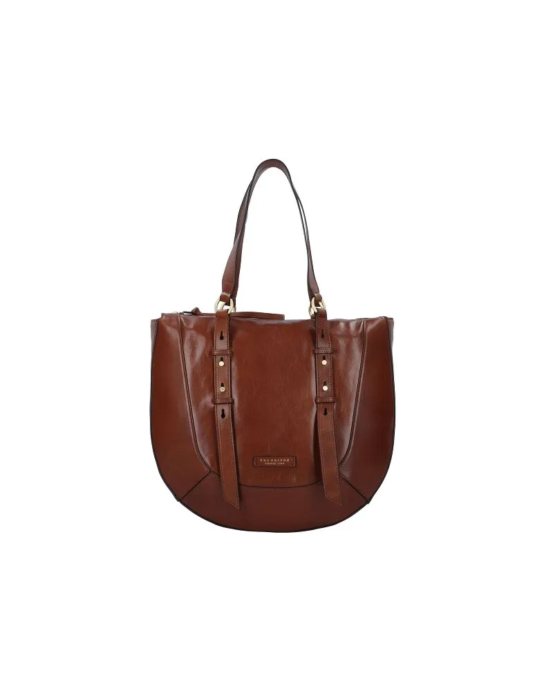 The Bridge Fedora Shopper Tasche Leder 38 cm marrone Braun