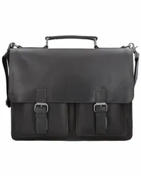 Leonhard Heyden Dakota Aktentasche Leder 40 cm Laptopfach Braun