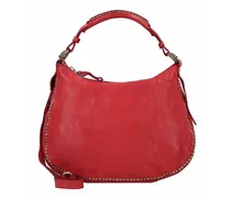 Handtasche Leder 30 cm rosso