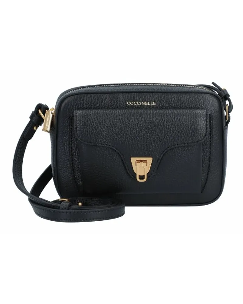 Coccinelle Beat Soft Mini Bag Umhängetasche Leder 18 cm noir Schwarz