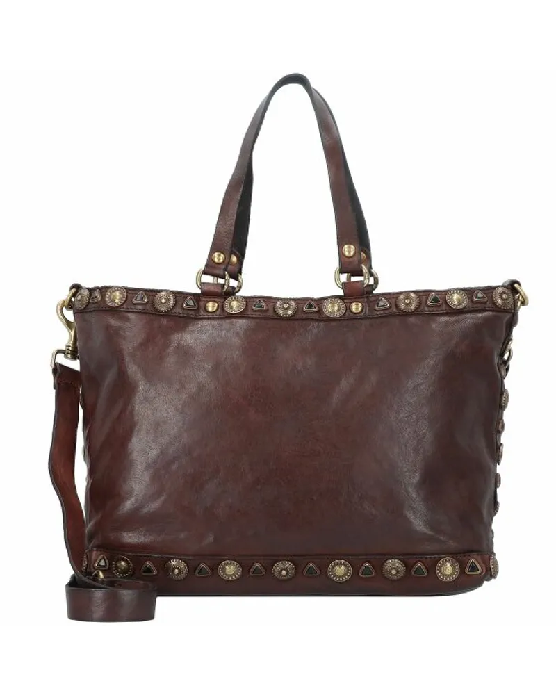 Campomaggi Shopper Tasche Leder 37 cm moro Blau