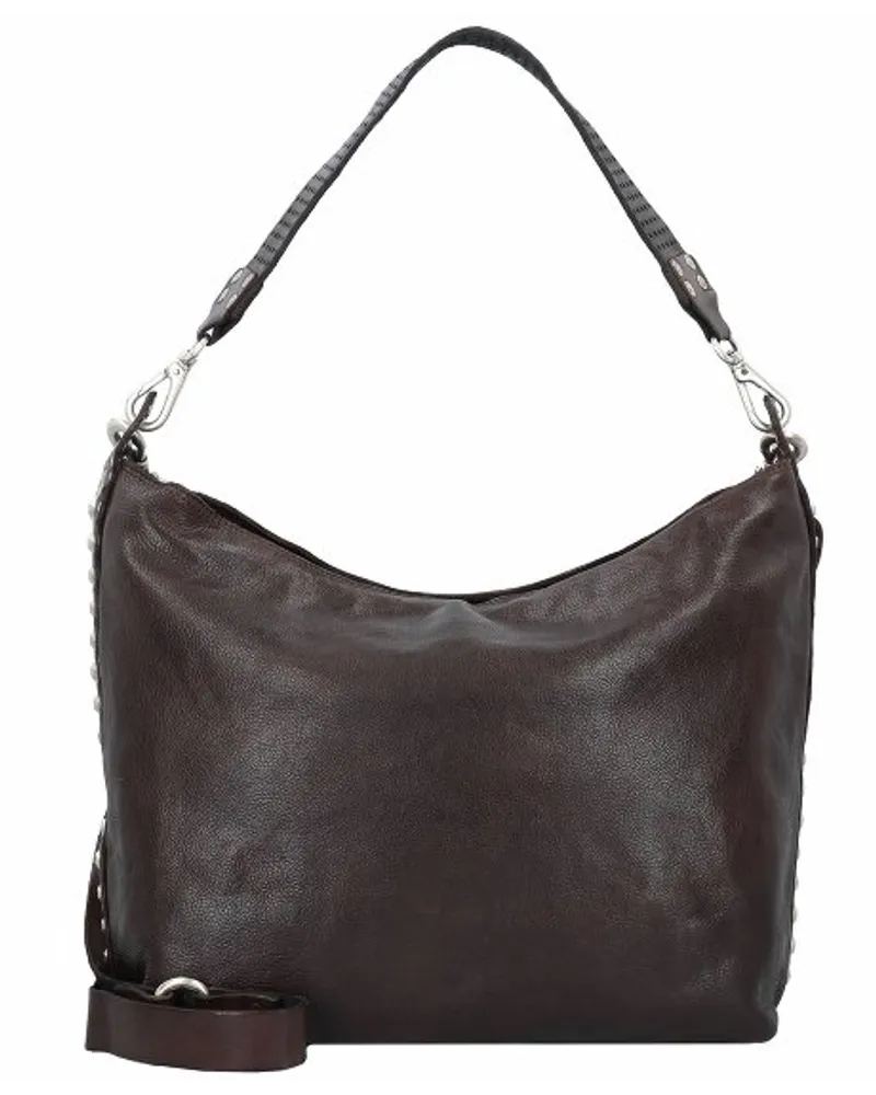 Campomaggi Schultertasche Leder 37 cm moro Braun