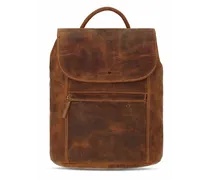 Vintage City Rucksack Leder 35 cm brown