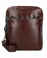 Piquadro Brief Umhängetasche Leder 26 cm dark brown Braun