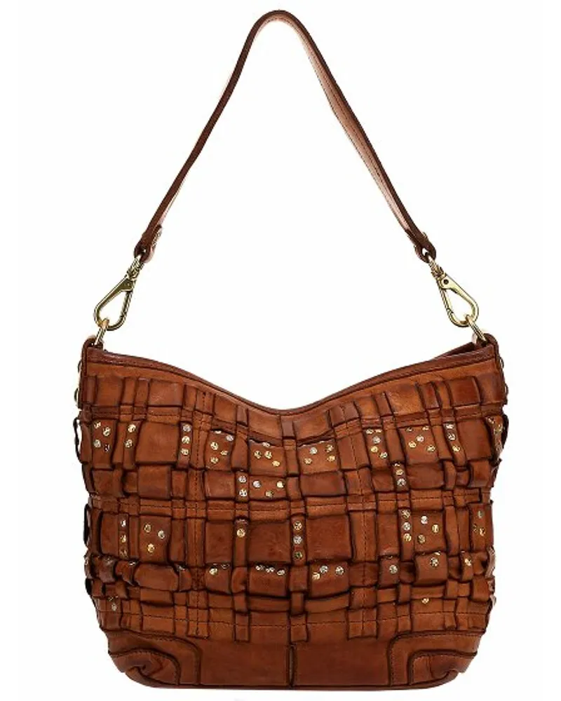 Campomaggi Schultertasche Leder 25 cm cognac Braun