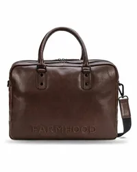 Farmhood Memphis Aktentasche Leder 42 cm Laptopfach cognac Braun