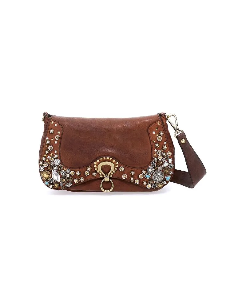 Campomaggi Bella Di Notte Schultertasche Leder 29 cm cognac Braun