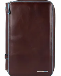 Piquadro Blue Square Reisepaassetui Leder 14 cm mahogany Braun