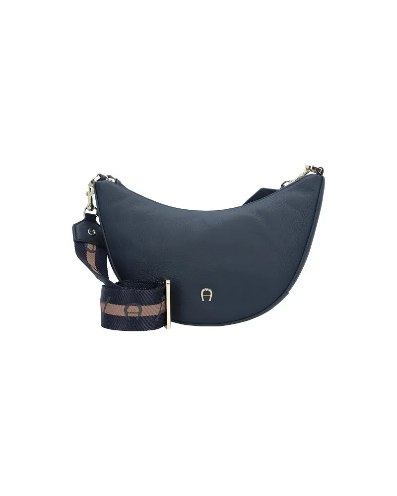 Aigner Zita Umhängetasche Leder 30 cm cosmic blue Blau