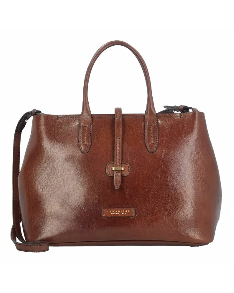 The Bridge Dalston Handtasche Leder 36 cm marrone Braun