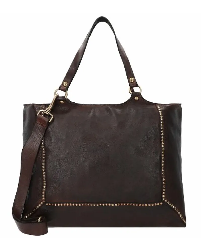 Campomaggi Schultertasche Leder 42 cm moro Braun