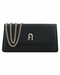 Furla Diamante Umhängetasche Leder 22 cm nero Schwarz