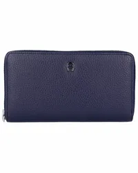 Aigner Basics Geldbörse Leder 19 cm marine Blau