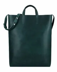 Harold's Paperbag Shopper Tasche Leder grün Gruen