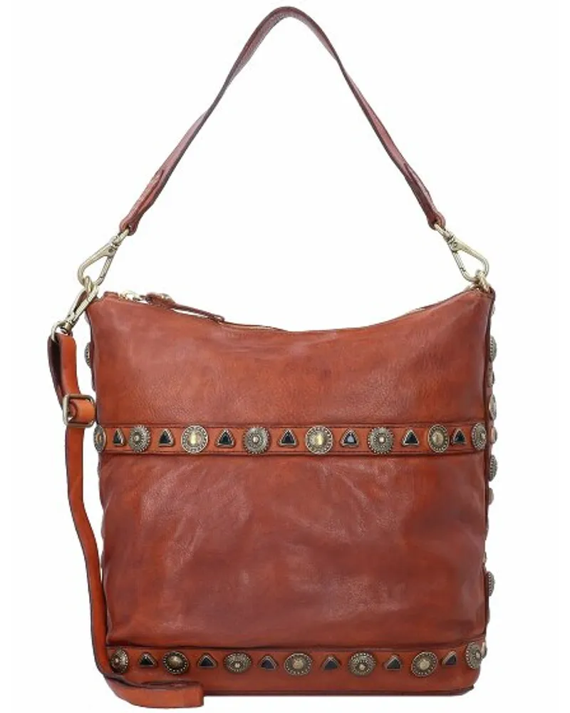 Campomaggi Schultertasche Leder 27 cm cognac Braun