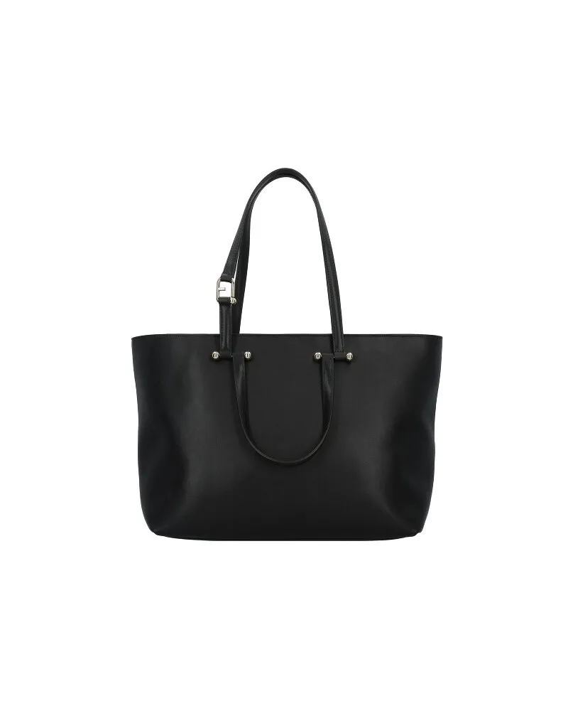 Furla Duetto Shopper Tasche Leder 39 cm nero Schwarz