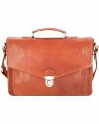 Leonhard Heyden Austin Aktentasche Leder 39 cm Laptopfach cognac Braun