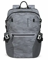 Piquadro PQ-M Rucksack RFID 41 cm Laptopfach camouflage reflected grey Grau