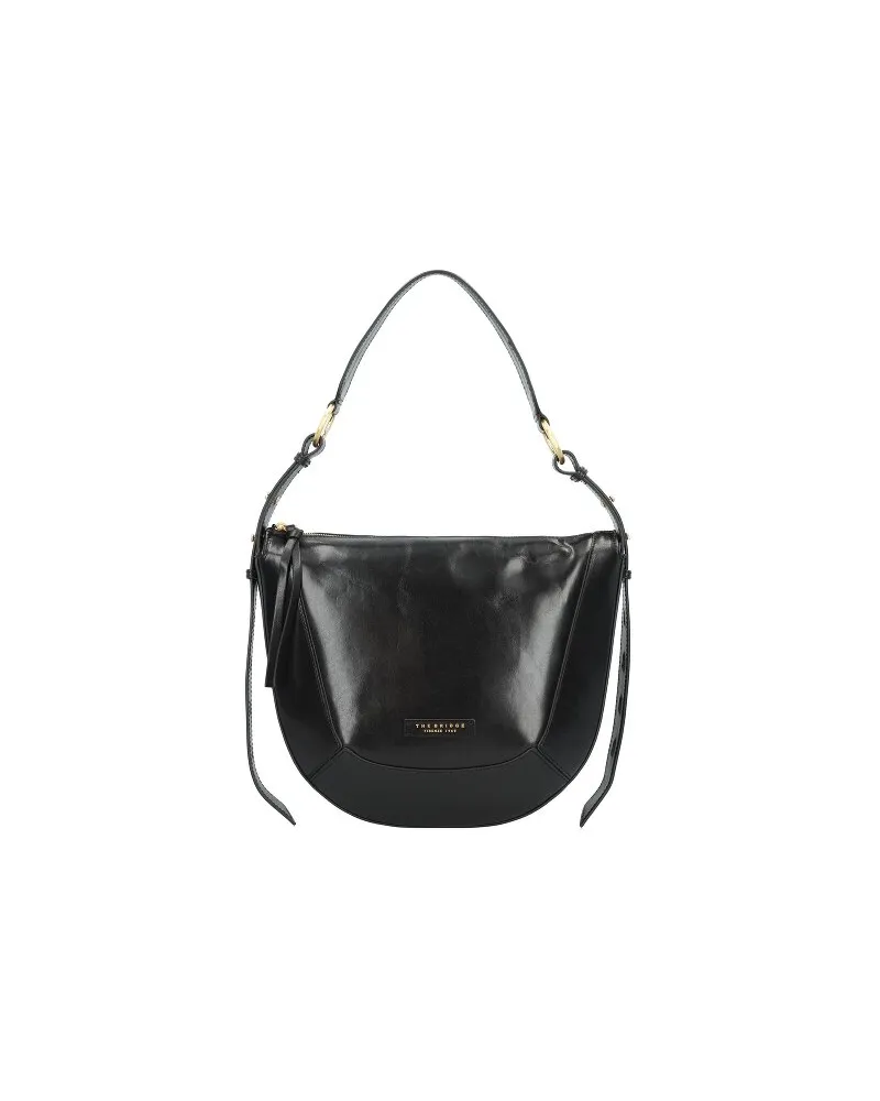 The Bridge Fedora Schultertasche Leder 28 cm nero Schwarz