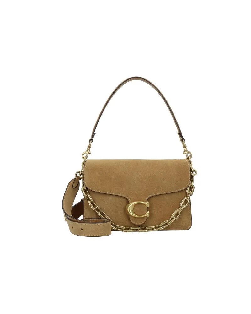 Coach Tabby Schultertasche Leder 26 cm sand Braun