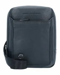 Piquadro Black Square Umhängetasche Leder 17 cm nero Schwarz