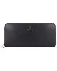 Furla Camelia Geldbörse Leder 19.5 cm nero Schwarz