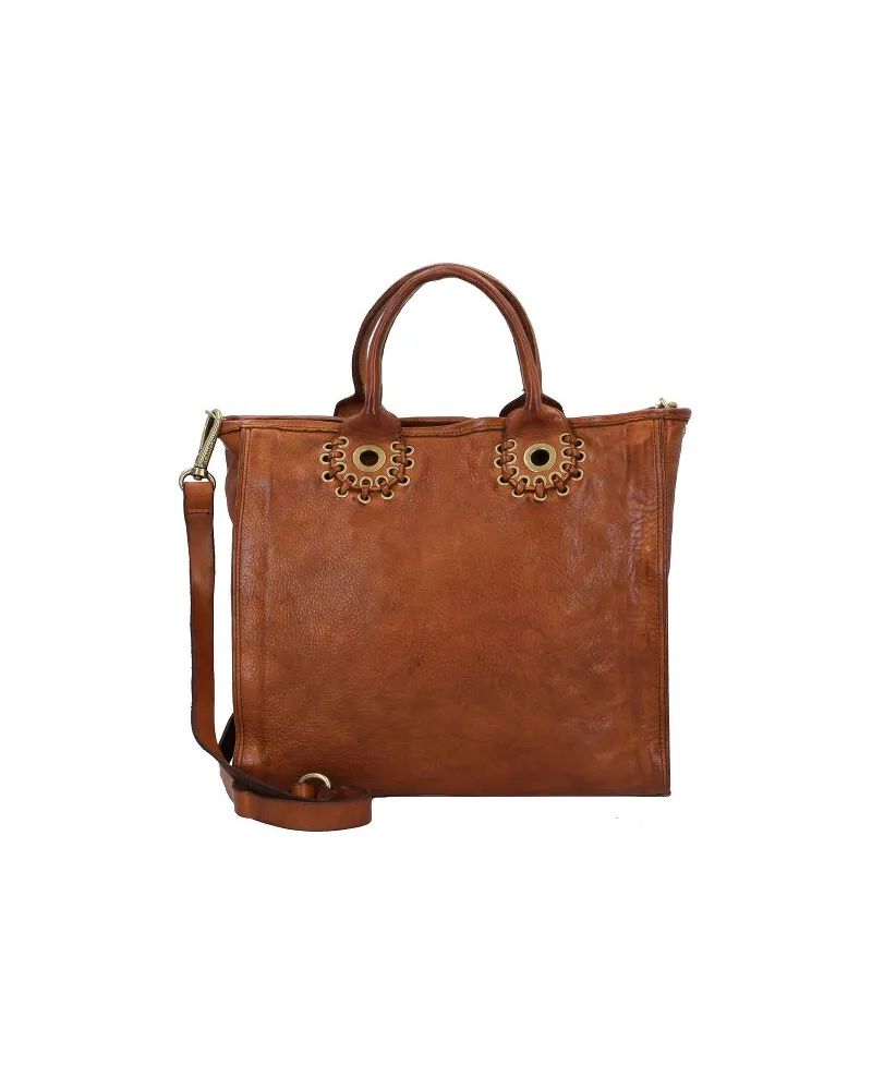 Campomaggi Handtasche Leder 30 cm cognac Braun