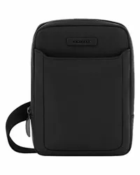 Piquadro Modus Umhängetasche Leder 17 cm black Schwarz