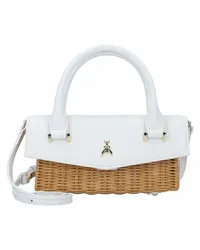 Patrizia Pepe Fly Bambi Handtasche 20 cm white-natural Weiss