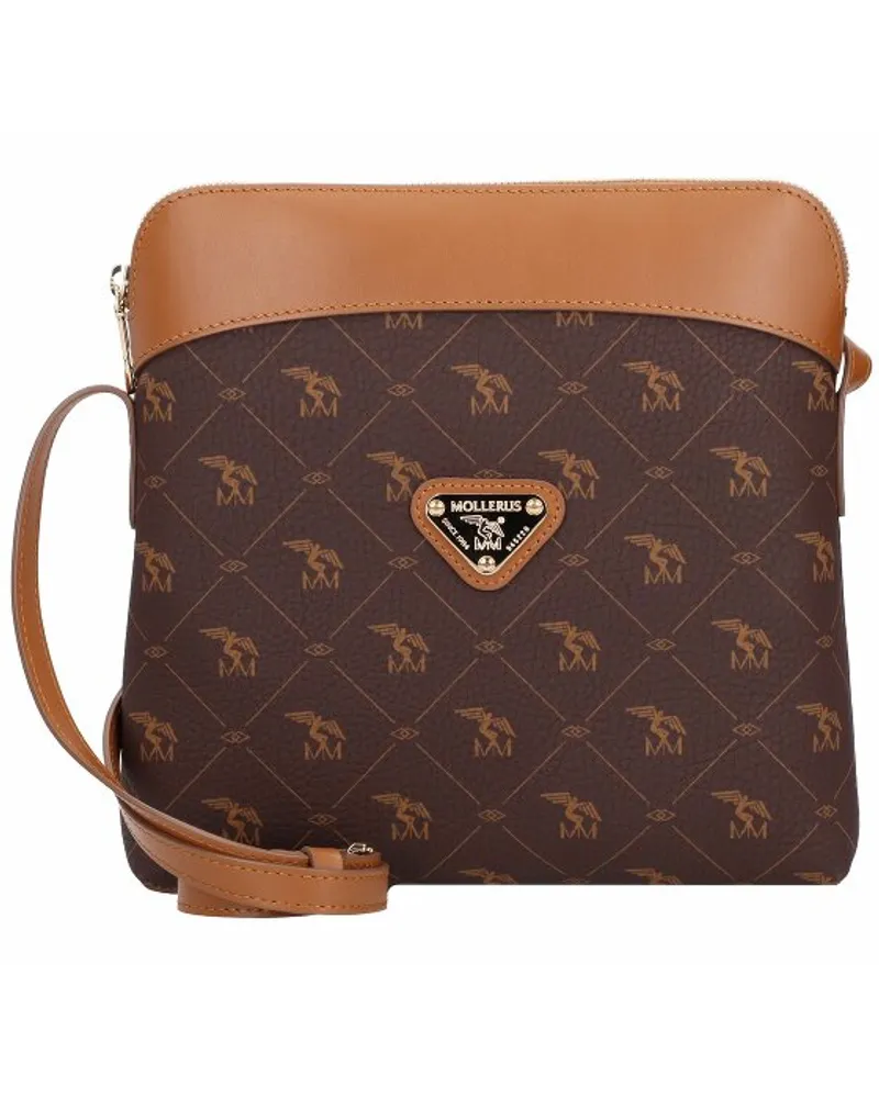 Maison Mollerus Dakar Umhängetasche 25 cm pekarus/soft/gold Braun