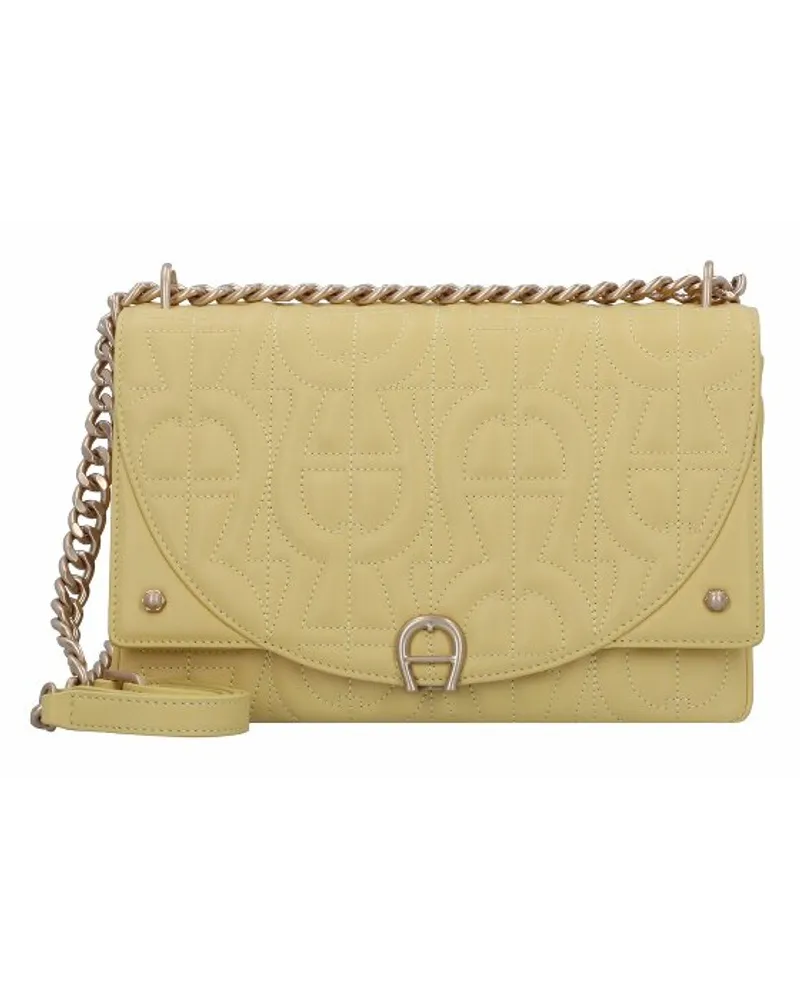 Aigner Diadora Umhängetasche Leder 25 cm garbanzo yellow Gelb