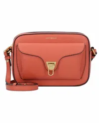 Coccinelle Beat Soft Umhängetasche Leder 21 cm grenadine red Orange