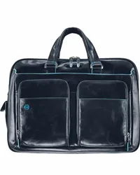 Piquadro Blue Square Aktentasche Leder 41 cm Laptopfach nacht Blau