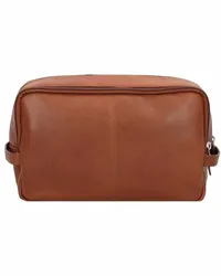 Esquire Dallas Kulturbeutel Leder 27 cm Braun