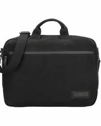 Jost Vaxholm Aktentasche Leder 40 cm Laptopfach black Schwarz